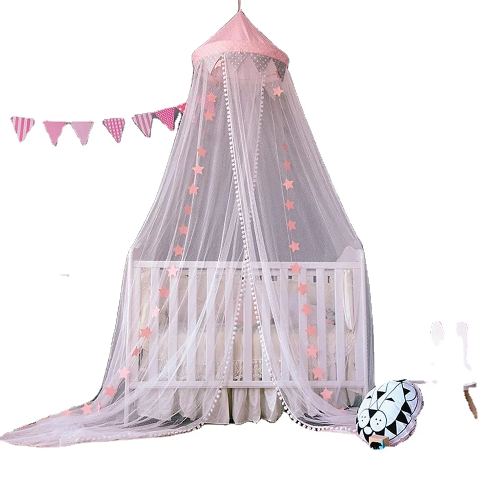 Kids Baby Bed Children Round Dome Tent Yarn Play Net Princess Baby mosquito net