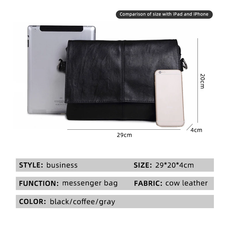 New Arrivals PU Leather messenger bag cross body bag wholesale custom messenger bag men
