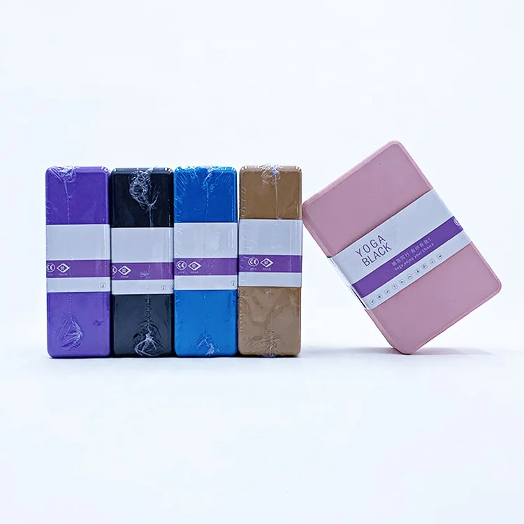 High density wholesale custom logo brick eco frineldy body building exercise soft foam eva yoga block