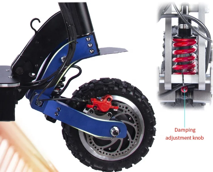 
Top 100km/h Speed 72V electric scooter 7000w 11 inch electric scooter 