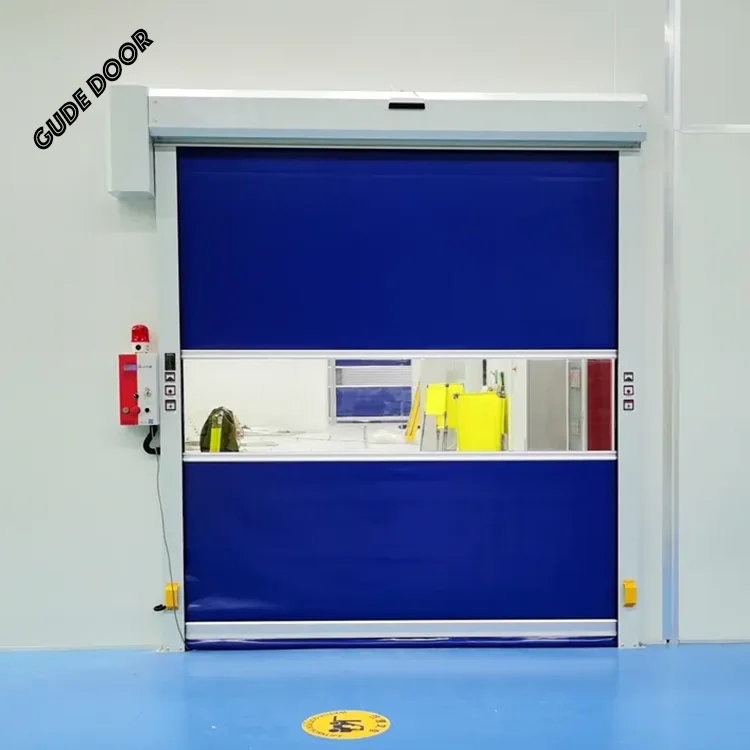 Modern Design High-Speed Steel Automatic Roll-Up Door PVC Fast Roller Shutter with Thermal Insulation Push Pull Open for Garages