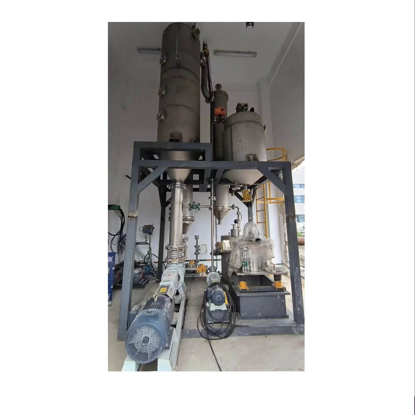 FFE film evaporator falling film solvent evaporator condensed milk