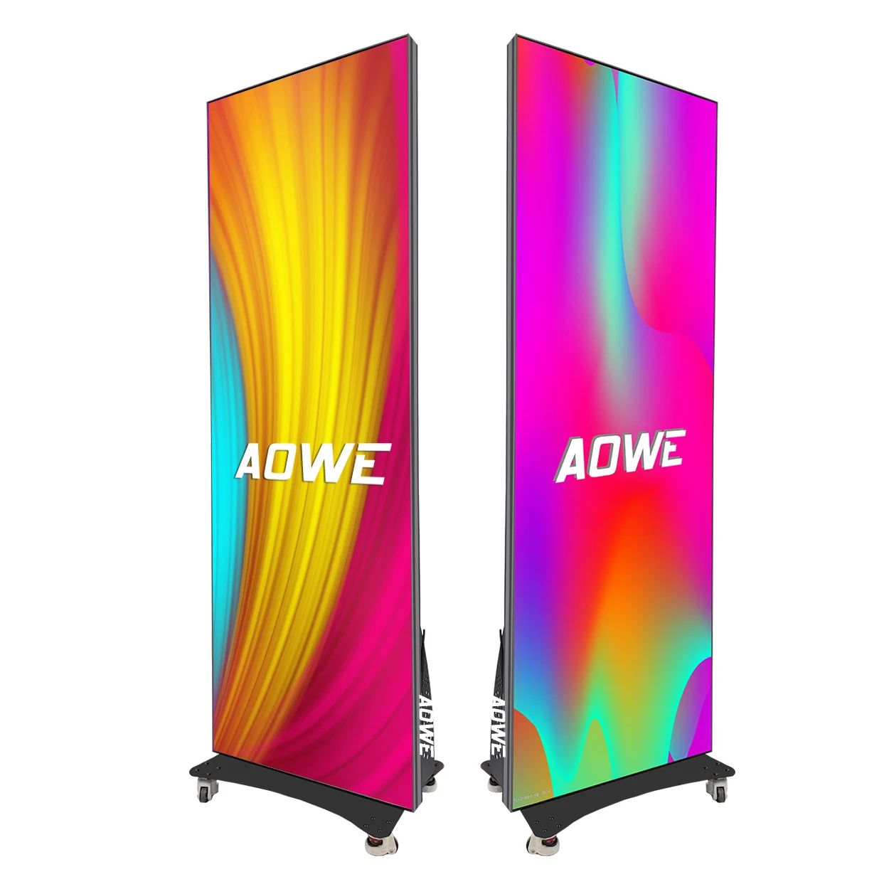 Aowe High Brightness P2.5 Seamless Splicing Portable Advertising Screen Outdoor Indoor LED Poster Display for Events