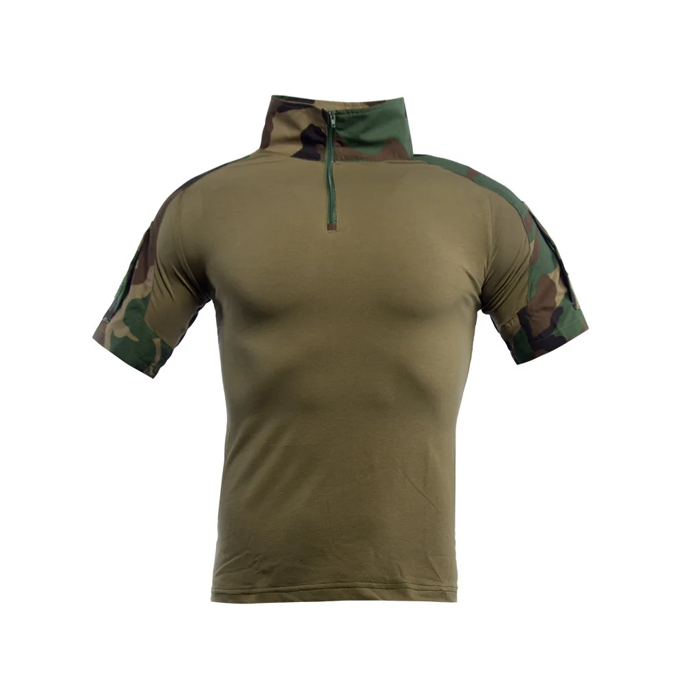 Desert Camo Combat Shirt Khaki Shirts Tactical Uniform Custom Woodland T Mens Half Sleeve For Digital Green T-Shirt