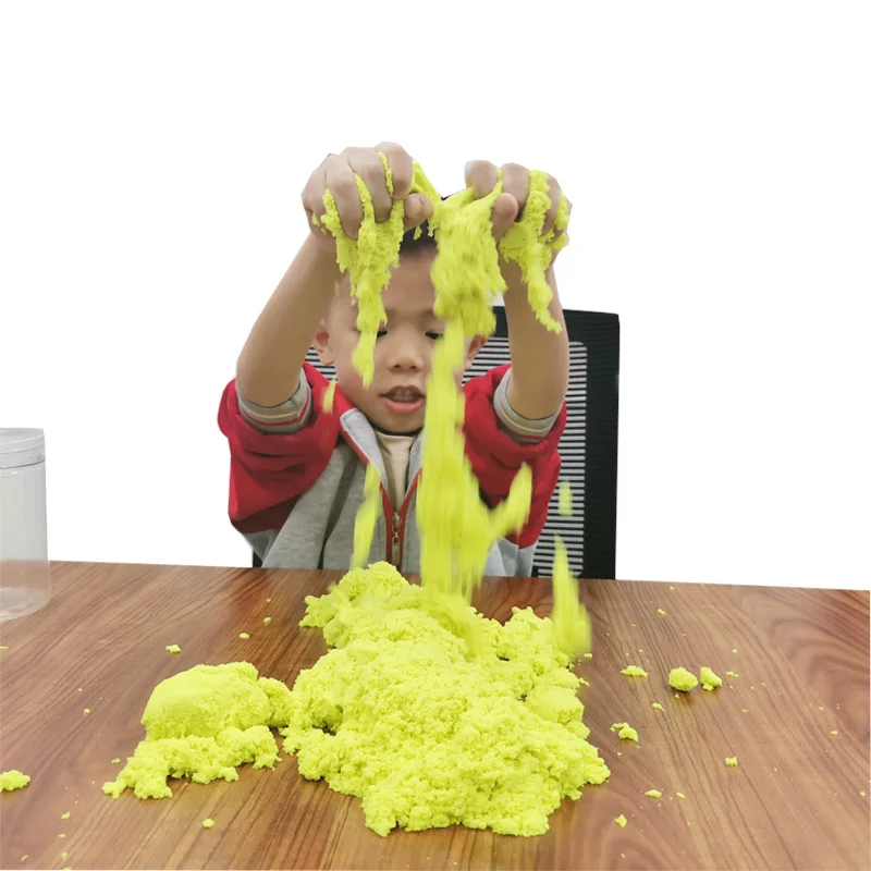 
Eco-friendly colorful cotton magic space soft for kids DIY Magic Sand Play Beach Sand Fluffy 