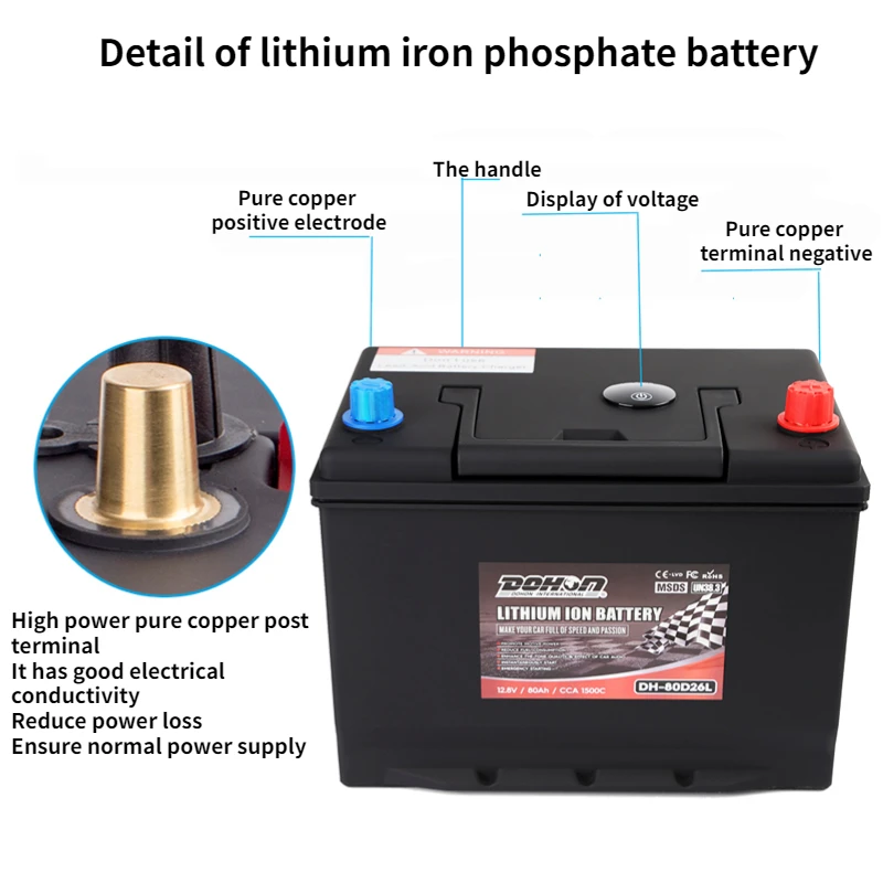 12 volt lifepo4 batteries 48v lithium golf cart battery 48v 100ah 80ah