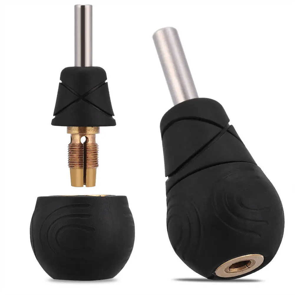 Высококачественная силиконовая тату-ручка Ghostaxe, противоскользящая ручка, автоматическая блокировка, держатель для тату-машинки, иглы для картриджей