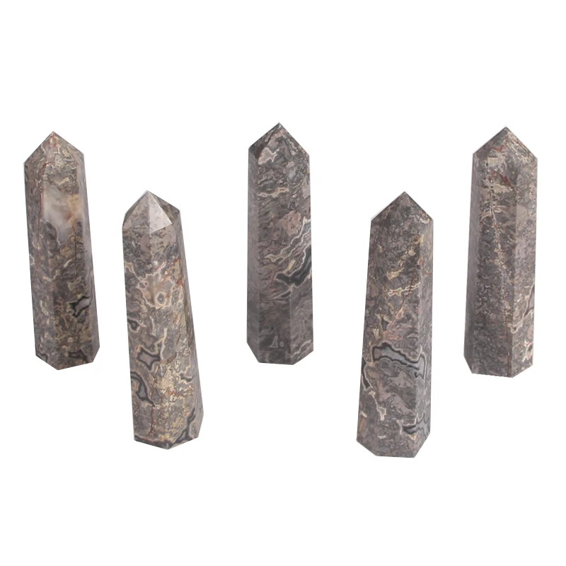 
Wholesale polished quartz pillar Crystal Points Tower Picasso Marble Crystal Points Wands tower for healing 