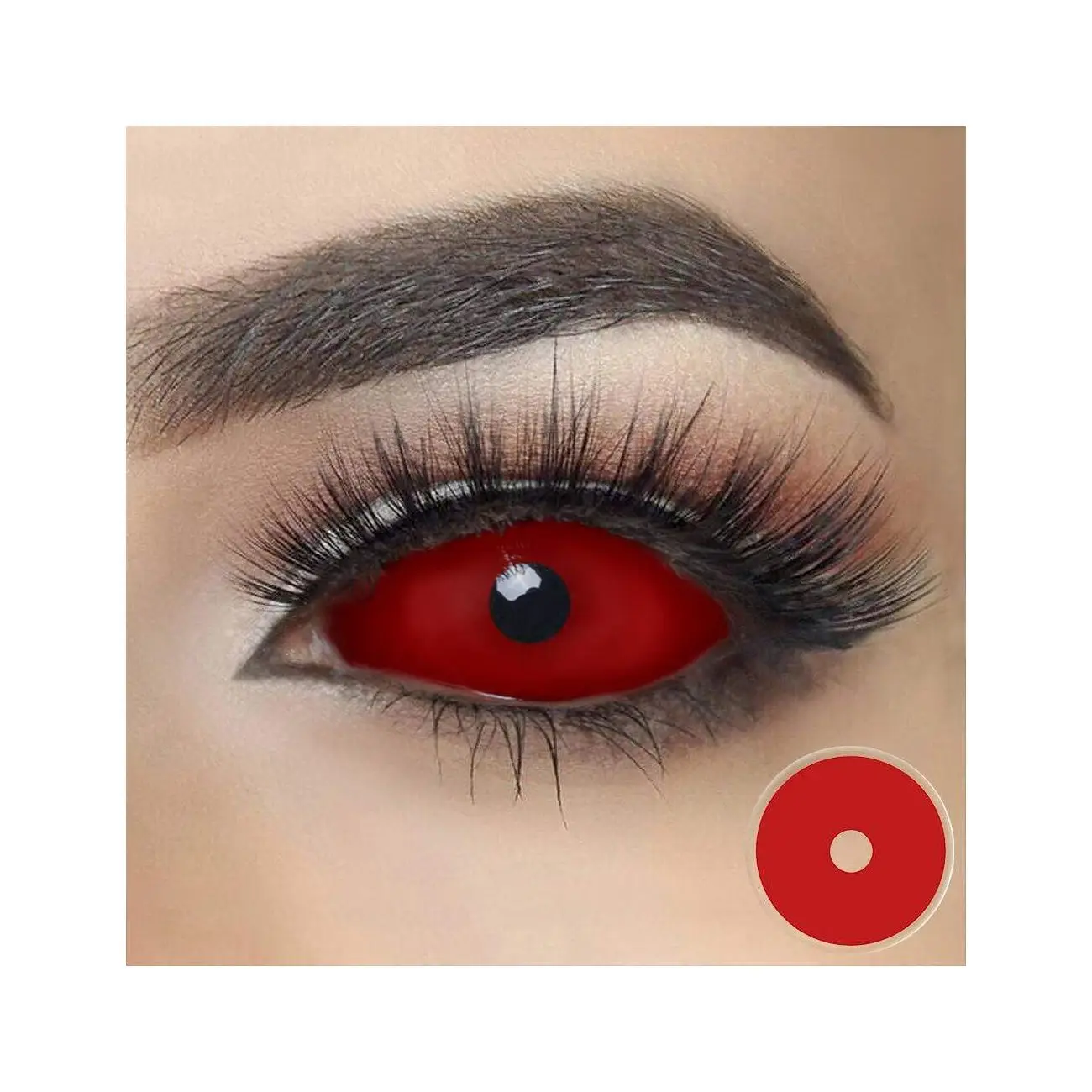New Trend Product   22Mm Cosplay Halloween Da09 Bloodshot Infected Zombie Vampire Crazy Contact Lenses