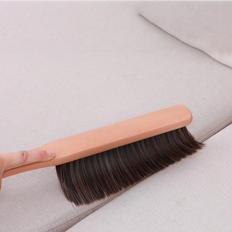 Wooden Handle Brush Hand Broom Household Cleaning Brushes Soft Bristles Dusting Brush for Bed