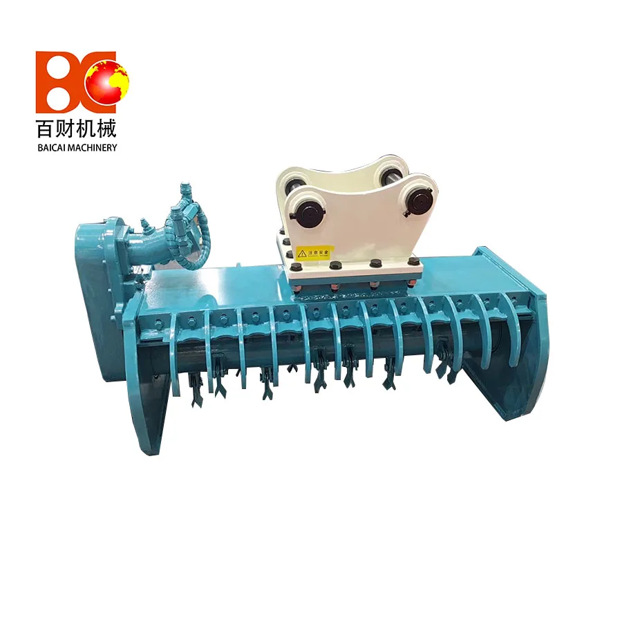 Hot Sale Excavator Hydraulic Flail Mower forest mulchers For Mini Excavator For 1-4 Ton Excavator