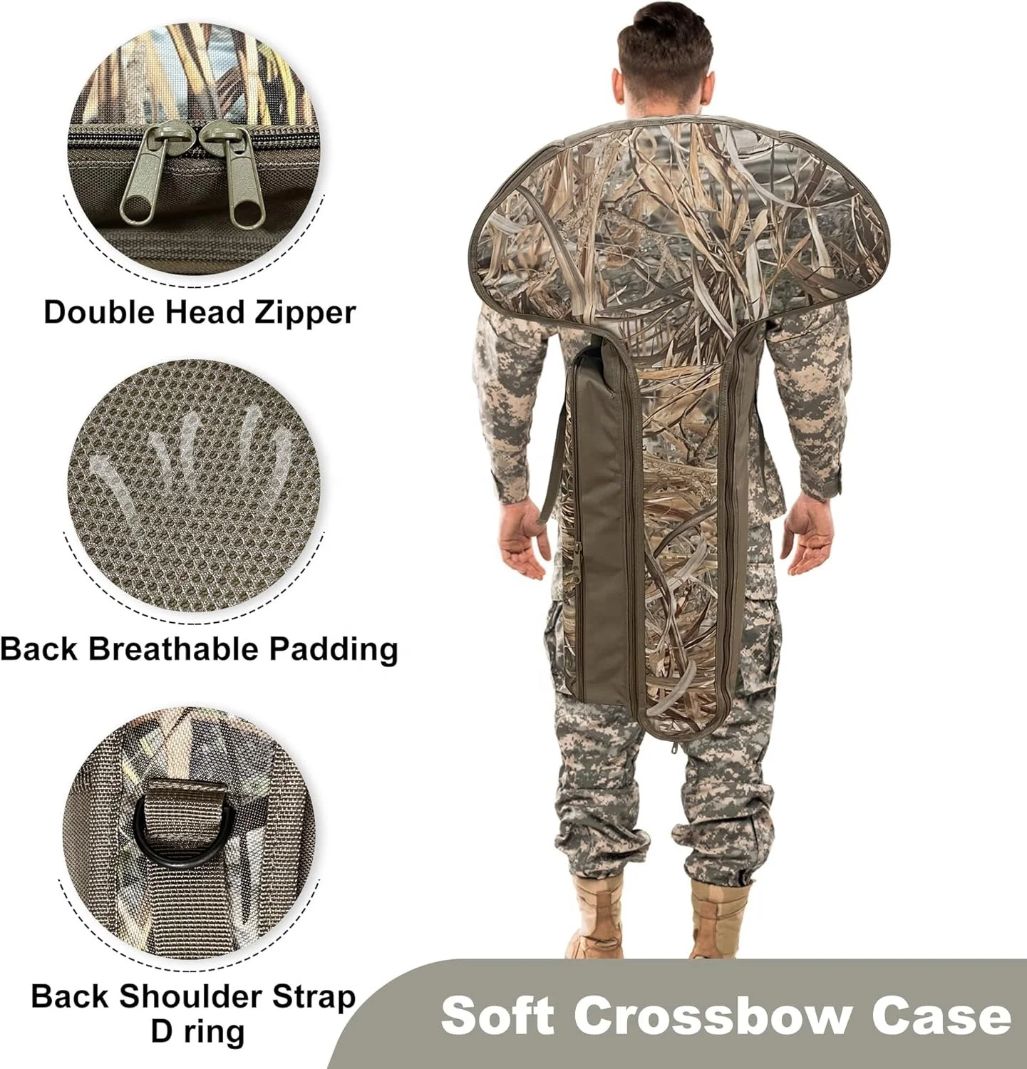 Professional Camouflage portable Unsix Crossbow Case Archery Quiver Bag Archery Bow and Arrow Bag Hunting Backpack