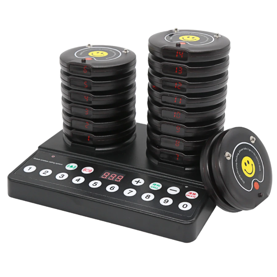 Daytech E-P1000 Calling Pager Restaurant Waiter Calling System Digital Restaurant Coaster Pager