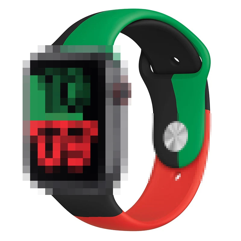 
Sport silicone Strap 44mm 42mm 40mm 38mm i watch band bracelet belt series SE 6 5 4 For Apple watch 