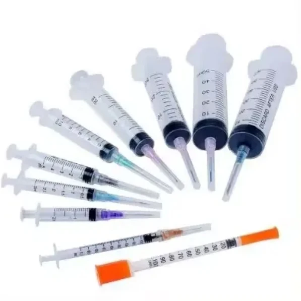 1ml 3 ml 5ml 10ml 20ml 30ml 50ml 100ml Disposable Plastic Luer Lock Luer Slip Syringes With Needle For Injection & Puncture