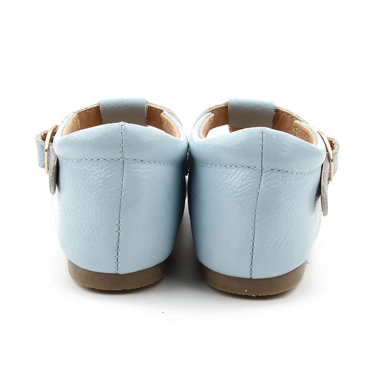 Wholesale New Fashion Hard Soles Kids Girls Genuine Leather Baby Dress Shoes