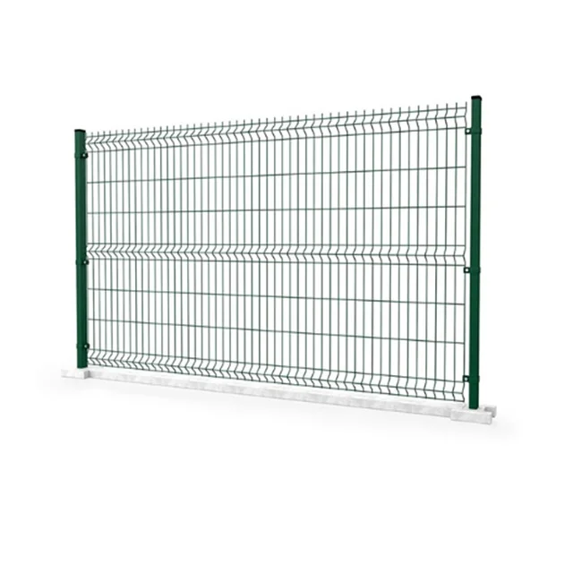 3D Curved Welded Wire Mesh Fence Panel Outdoor Metal Garden & Sports Fencing for Driveway Gates and Accessories