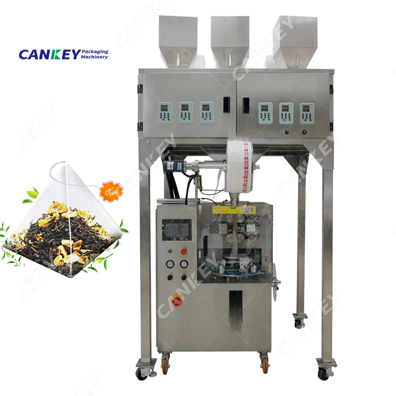 Automatic Packaging Bulk Nylon Pyramids Triangle Matic Tea Bag Packing Machine