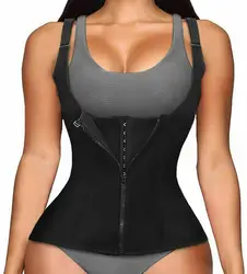 High Quality Women Burn Fat Sauna Sweat Vest Waist Trainer Shaper Tummy Control Shapewear
