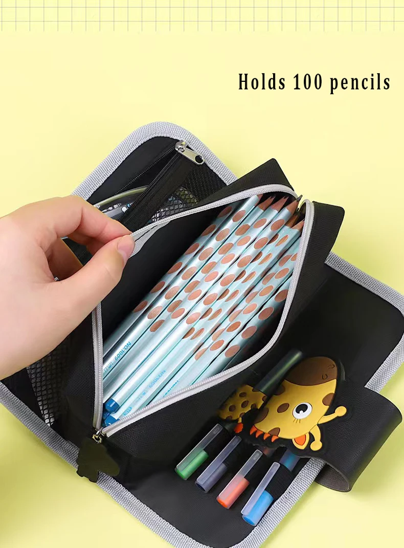 Cartoon Stationery Detachable Penbag Separate Pencil Case School pouches 2 in 1