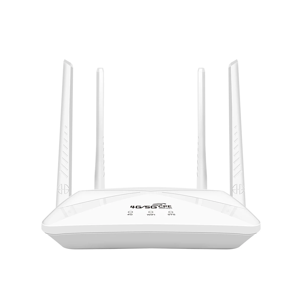 Support 4G Internet Access White  Desktop 4G Cpe Wireless Indoor Router Applicable To Domestic/Commercial