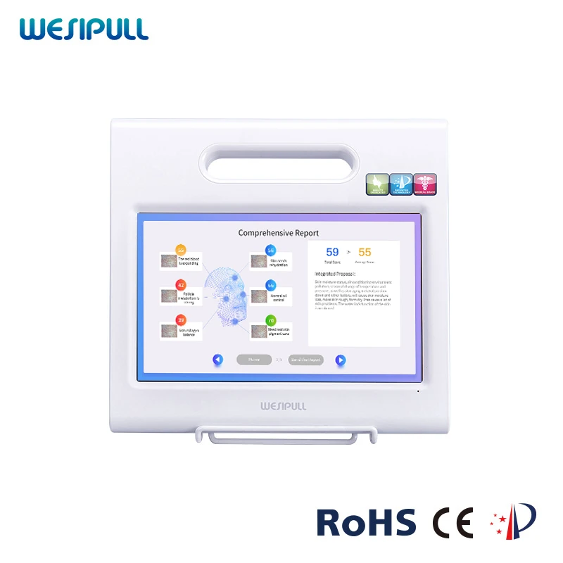 Skin Moisture Analyzer Facial Skin Tester With Handheld Digital Camera