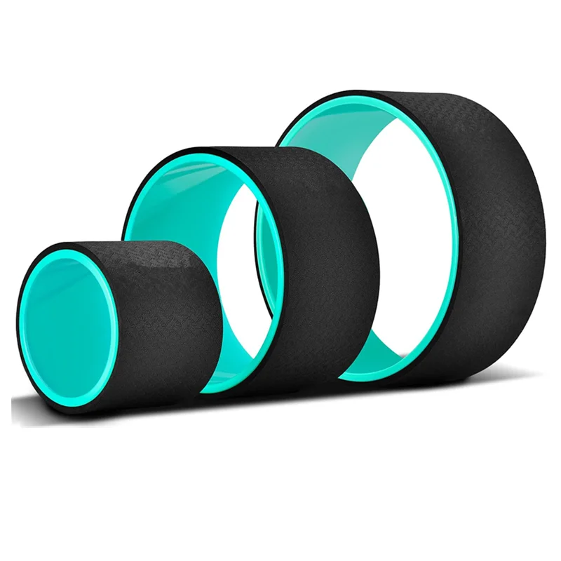 12, 10, 6 Inch Bundle - Plexus Stretch Roller Wheels for Back Pain Relief Yoga Wheel Set (Pack of 3)
