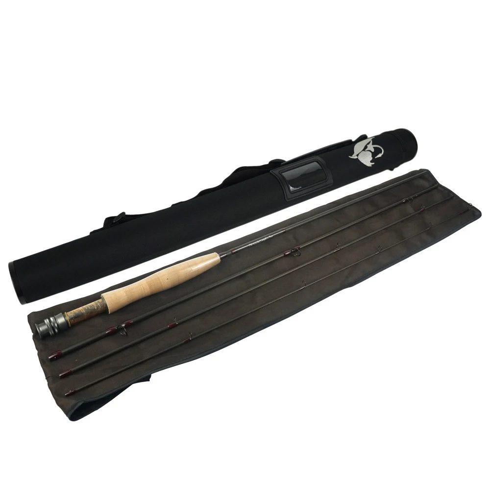 Высококачественная 100% японская карбоновая удочка 9 '4 секции IM12 для ловли нахлыстом (B02)