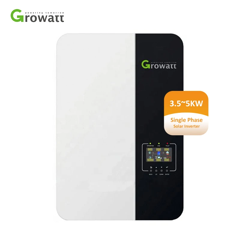 Гроватт однофазный Гибридный инвертор 48 В 3 кВт 5000 Вт гибридный солнечный 10 с контроллером