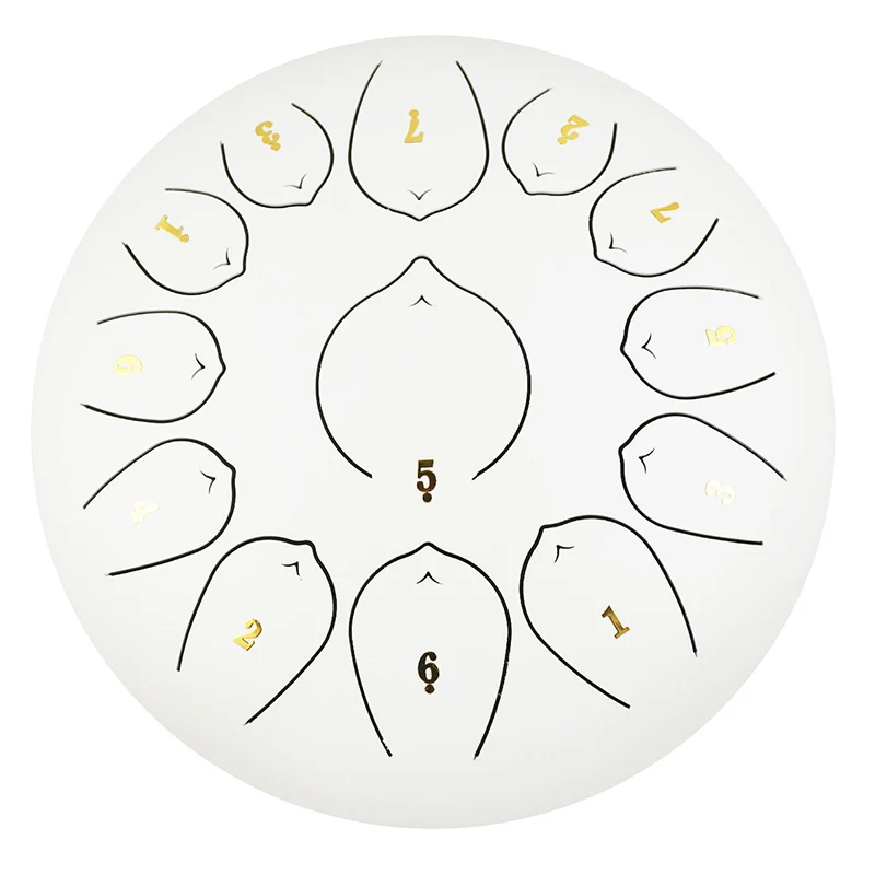 steel metal tongue drum 12 inch 13 tone stainless steel drum