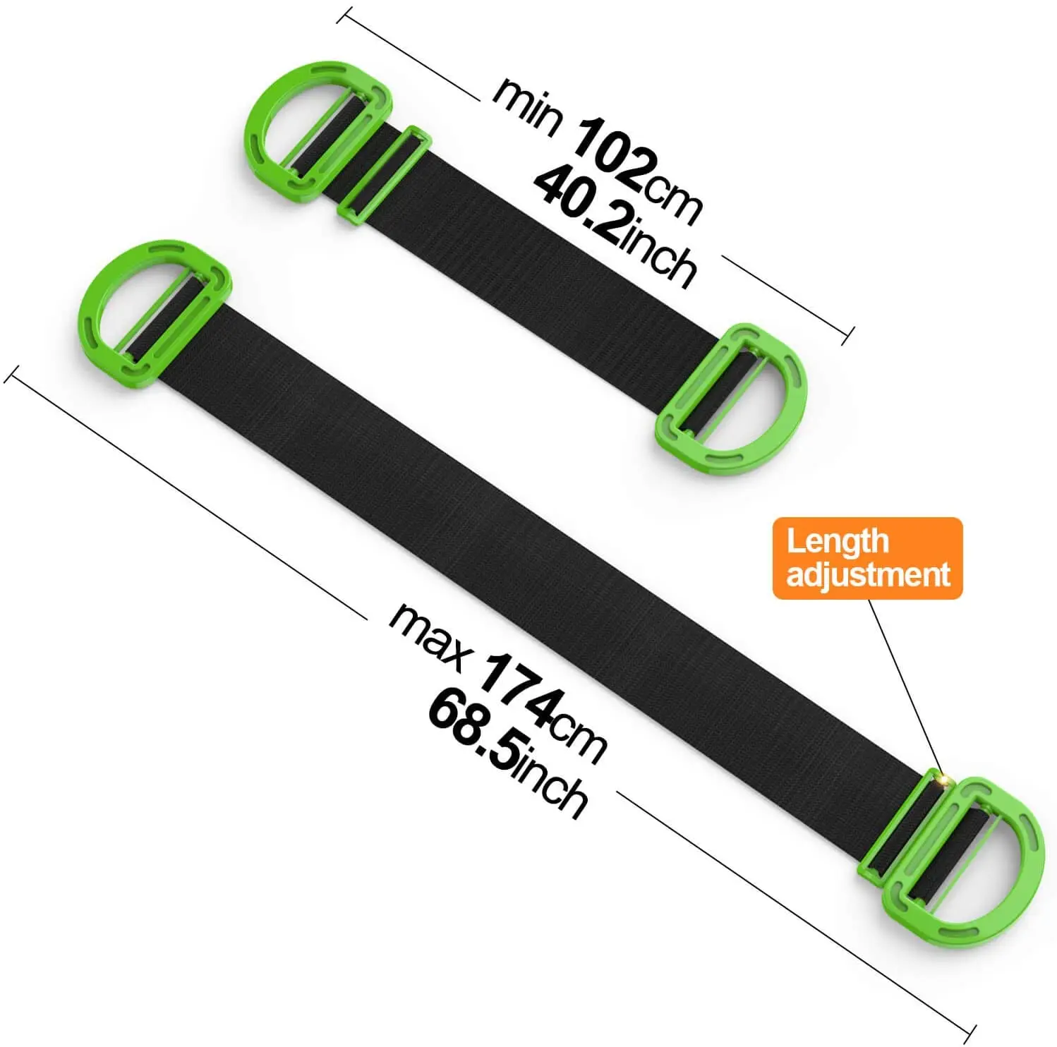 Adjustable Lifting Moving Straps - Furniture Moving Straps.Retractable Carrying Straps with Handles