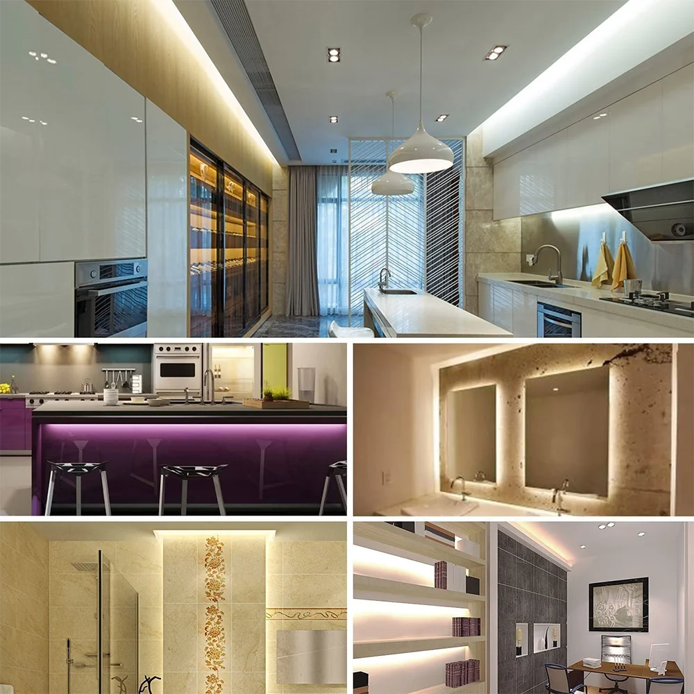 Cold White 5M 3528 SMD 300LEDs Flexible Strip Tape Light 60LEDs/M Ribbon Lamp DC 12V 16.4Ft For Home Decoration