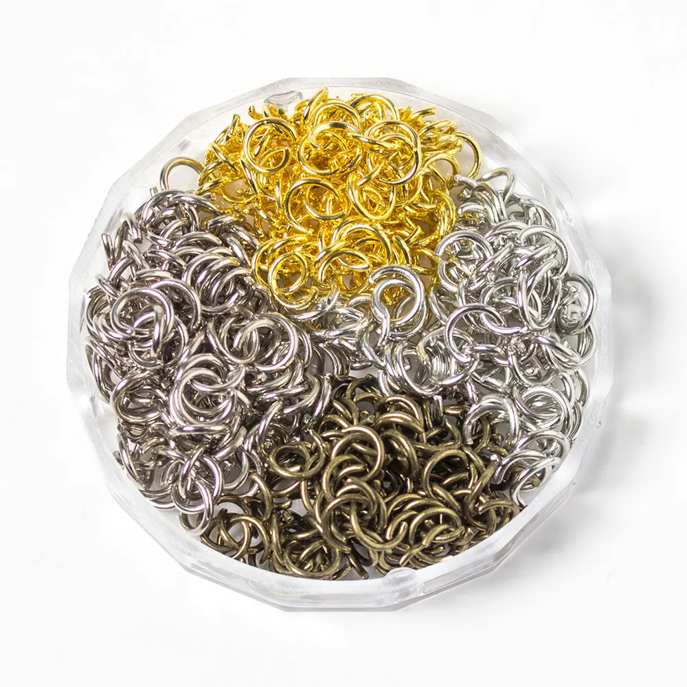 1000pcs/bags 5/7/8/10mm Plated ConnectorsI iron Open jump rings split rings Jewelry Findings accessories clasp spacer beads