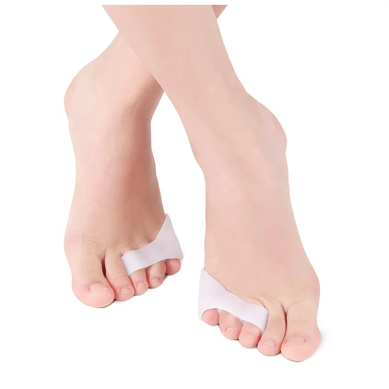 JOGHN Footcare milk white flip flops bunion toe protector gel toe separator bunion corrector hot selling elastic Corrector