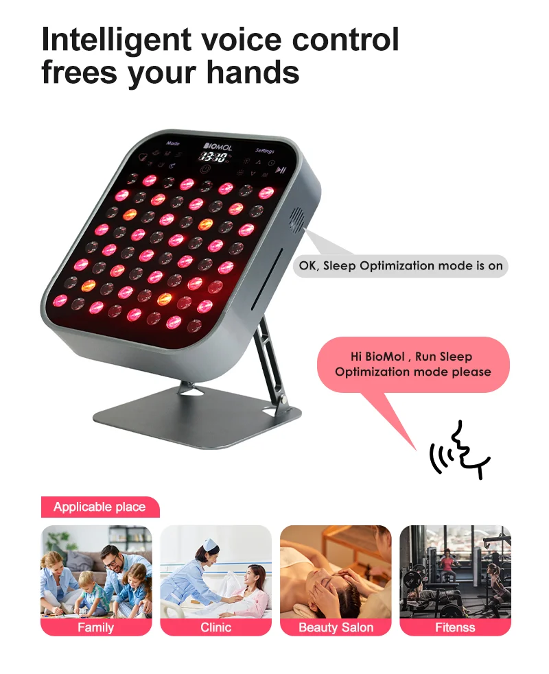 LIYA Red Light Therapy Panel 610nm 630nm 660nm 810nm 830nm 850nm Half Body Red Light Panels Pdt For Home