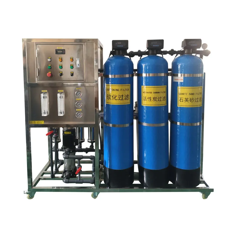 1T/H industrial water treatment equipment RO plant  water purification machine 1000L/H reverse osmosis water filters