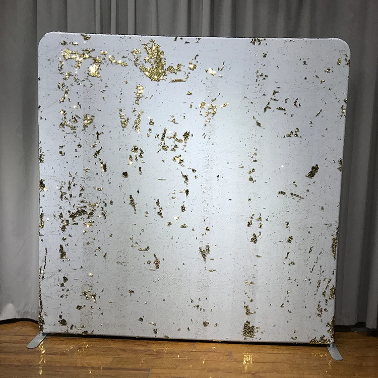 standard exhibition aluminum advertising sequin photo booth backdrop stand
