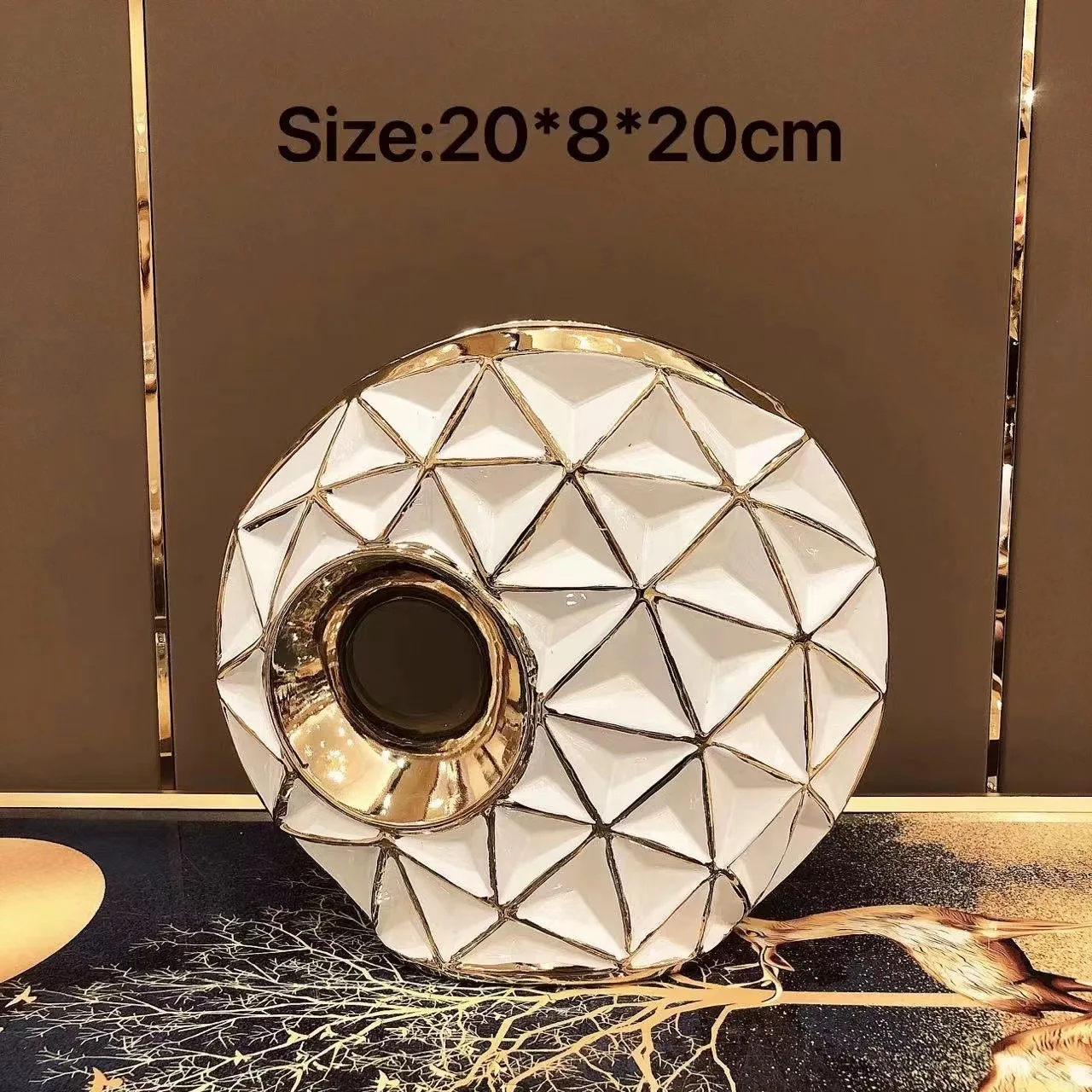 Big size  decoration  ceramic vase porcelain floor vases for flowers home decor centerpiece vases