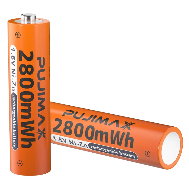 PUJIMA durable 1pcs nizn battery 1.6v rechargeable aa 2800mwh batteries 1.6v Zn-Ni aa battery for fingerprint locks