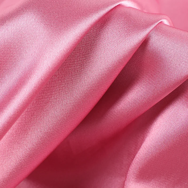 OEM  high quality silk satin fabric for business suite very cheap stretch satin in fabric in stock