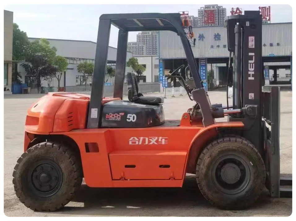 freeship High Quality Heli 5T Forklifts CPCD50 Great Logistic Equipment cheap original Truck new/used second hand forklift EPA