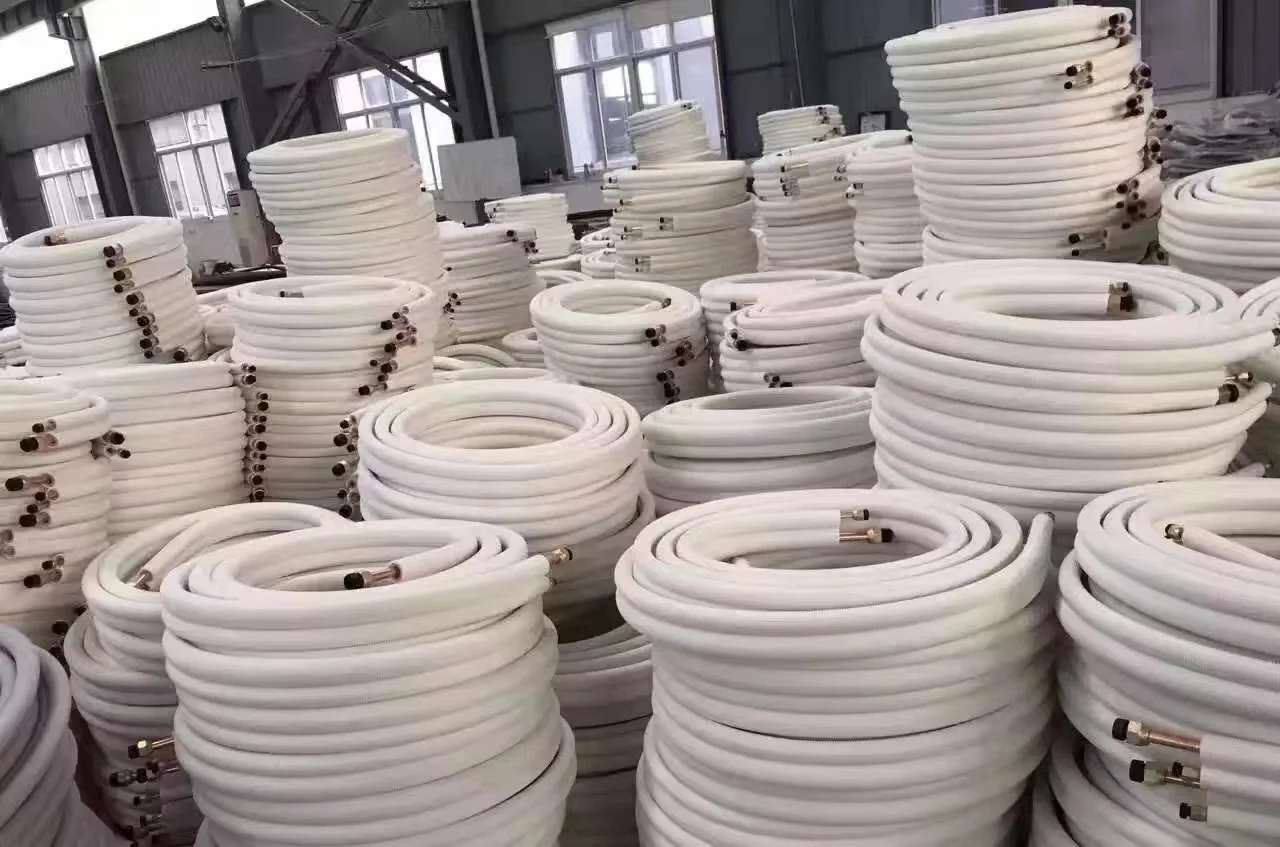 HVAC Air Conditioner Insulated Copper Pipe/Tube Air conditioning pipes C10100 C10200 C11000 99.9% Pure Copper Tube
