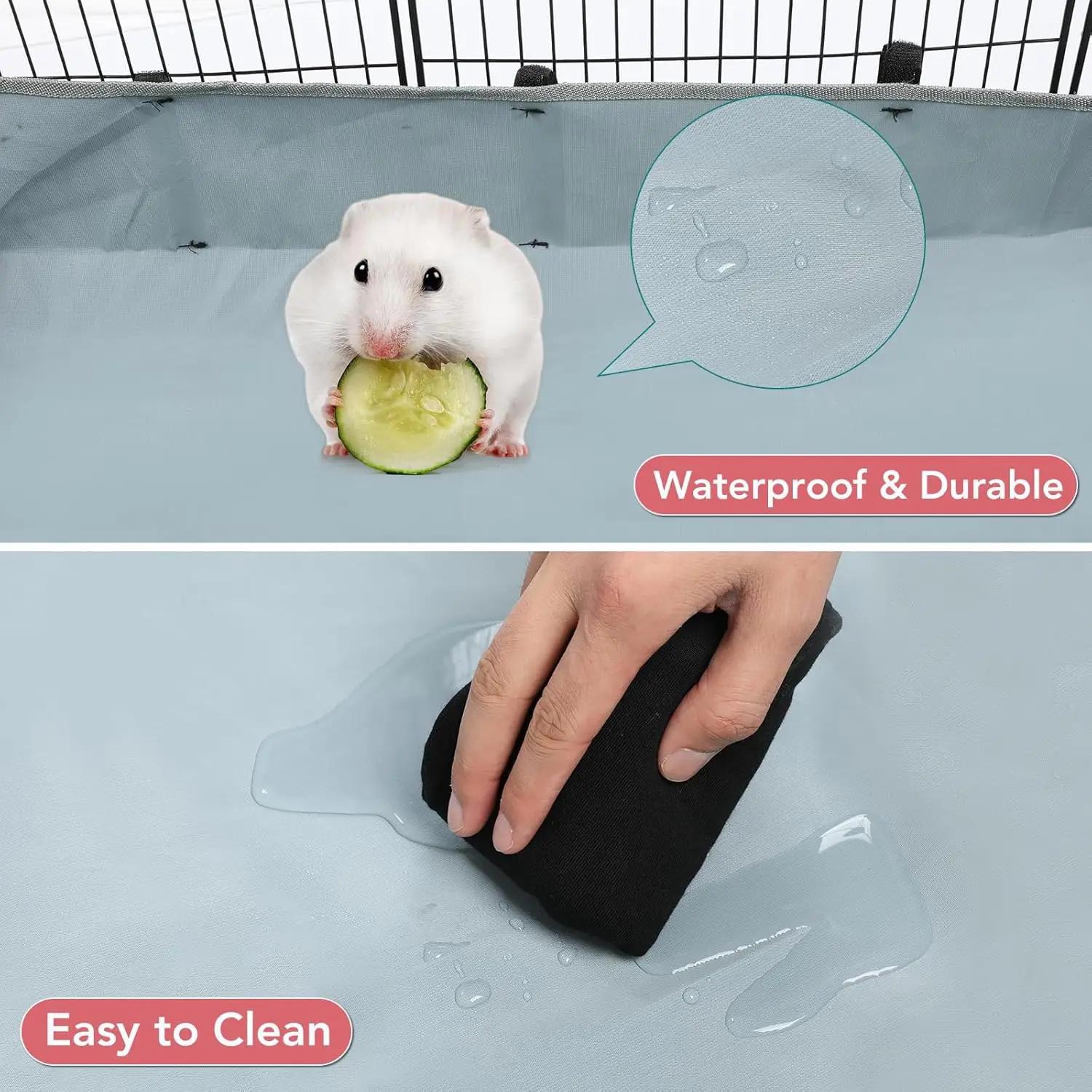 Custom Indoor Outdoor Portable Metal Wire Small Animal Playpen Pet Playpen Cage for Guinea Pigs Puppy Play Pen Bunny Playpen