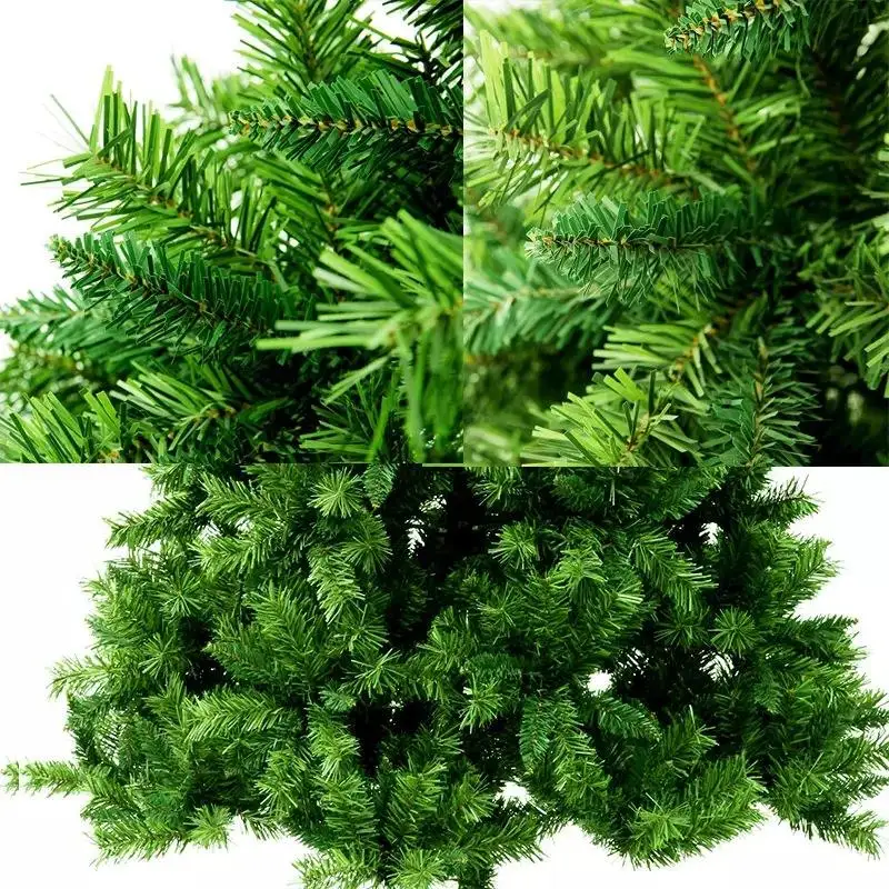 Customized Green Artificial PVC Christmas Tree With Metal Stand Indoor Outdoor Holiday Xmas Decoration Arbre De Noel Navidad