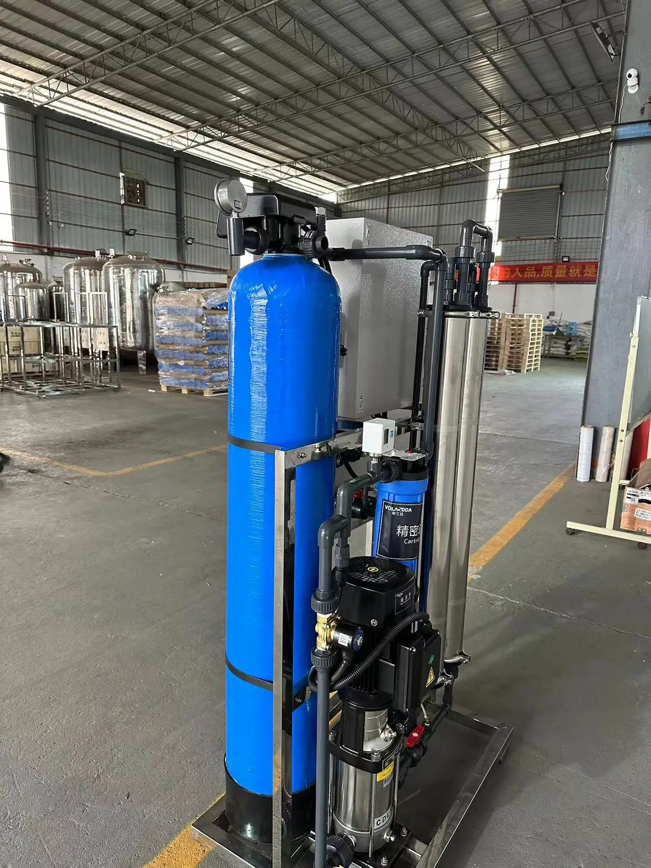 Volardda 500 Lph Stainless Steel Osmose Inverse Household Water Filter Equipment Home Drinking Water Purification System