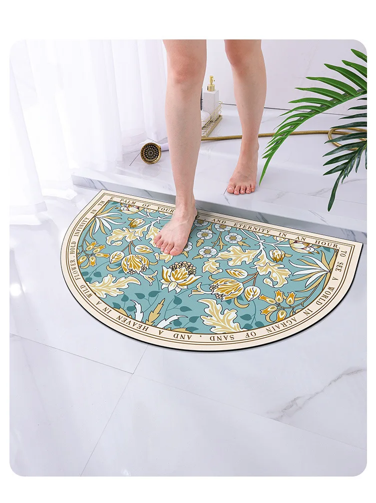 Customize Pattern And Size Mat Quick Drying Bathroom Floor Mats