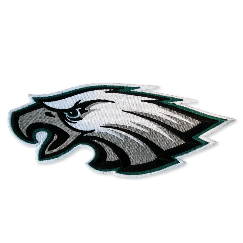 
Embroidery Applique Patches for Eagles Philadelphia logo embroidery patch custom embroidered eagle patches 