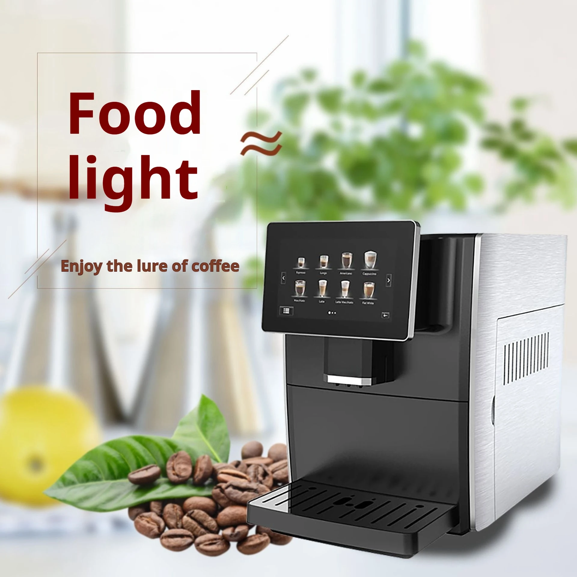 7-inch HD Touch Screen Professional Fully Automatic Espresso Coffee Maker Electric for Restaurants with Competitive Price