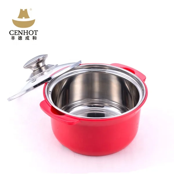 New Design stainless steel Two Handles hot pot and soup Pot for restaurant
