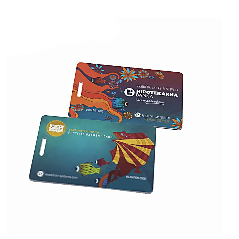 Размер кредитной карты RFID HF печатные ПВХ чистые NFC с глянцевым